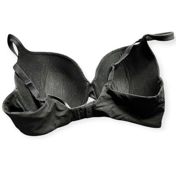 VICTORIA’S SECRET Women’s Black Lace Trim Perfect Shape Push-Up Bra Size 38D - Picture 3 of 6